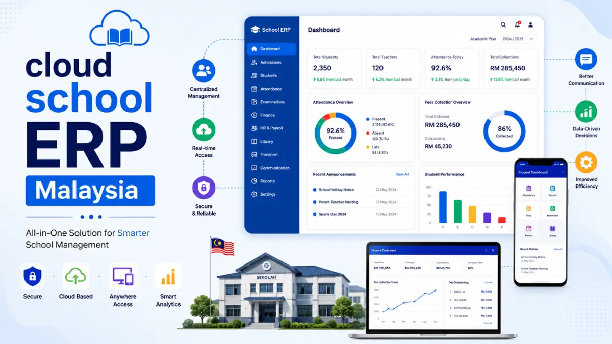 Why Malaysian schools need a cloud school ERP Malaysia solution