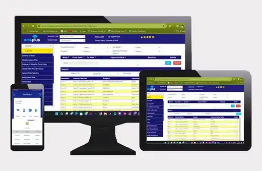 Students and teachers accessing school information on any device, anytime and anywhere